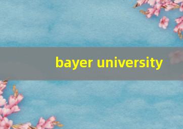 bayer university